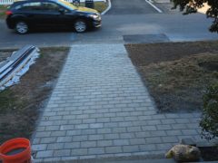 Paving tile installation