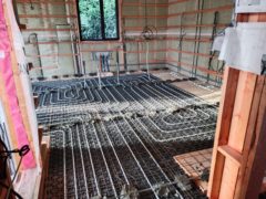 Underfloor heating installation