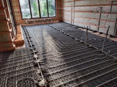 Underfloor heating installation