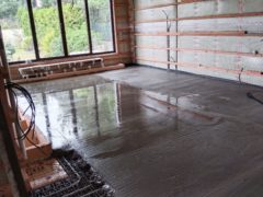 Underfloor heating installation