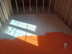 Underfloor heating installation